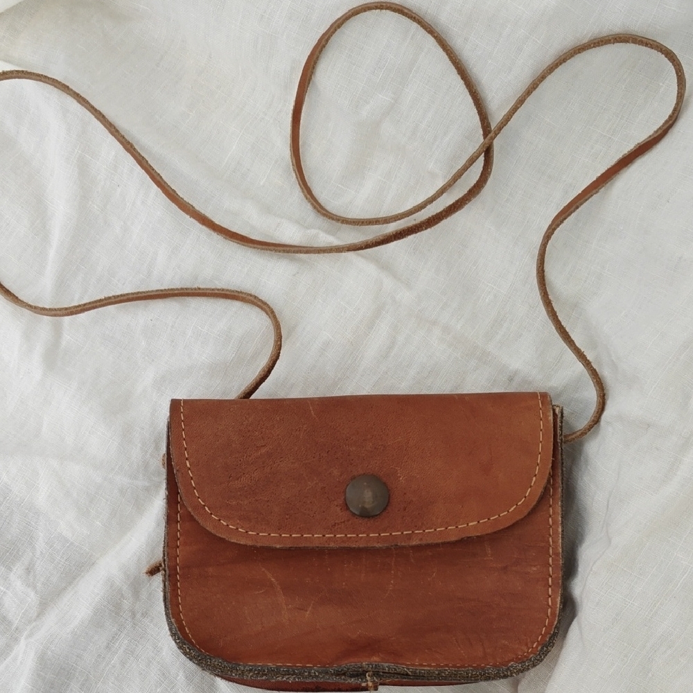 Brown Leather Crossbody Bag